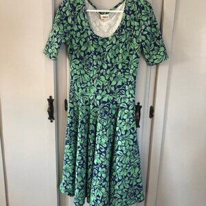 Lularoe Green & blue Dress